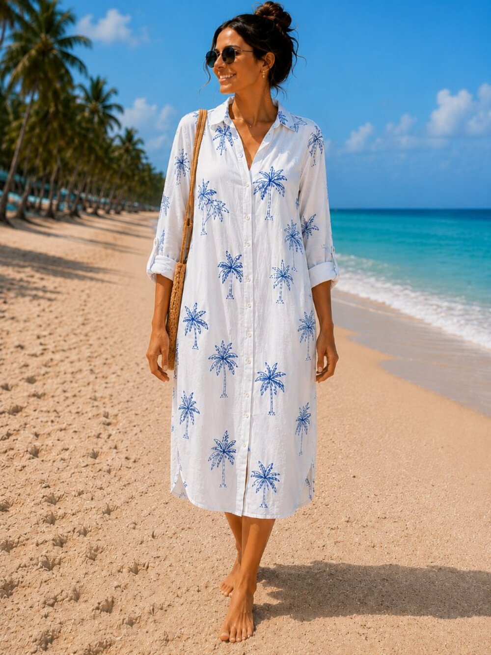 NWT  - BLUE ISLAND SHIRT DRESS